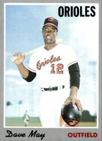 1970 Topps Baseball Dave May #81