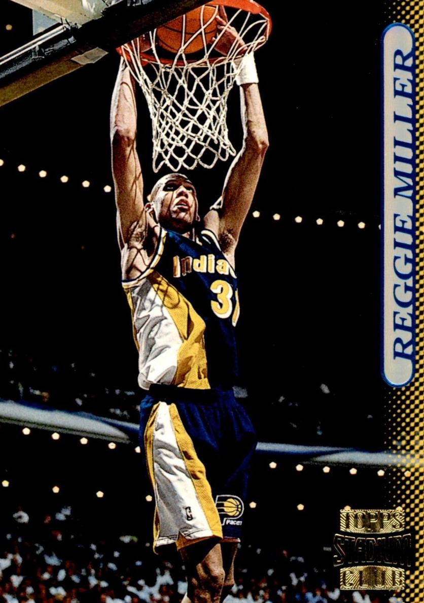 1996 Topps Stadium Club Basketball Reggie Miller #105