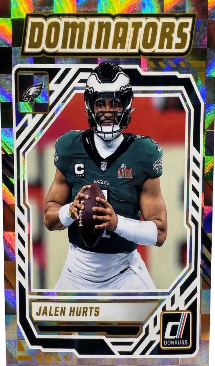 2025 Panini Donruss Football Jalen Hurts #DOM-JHS PSA 8