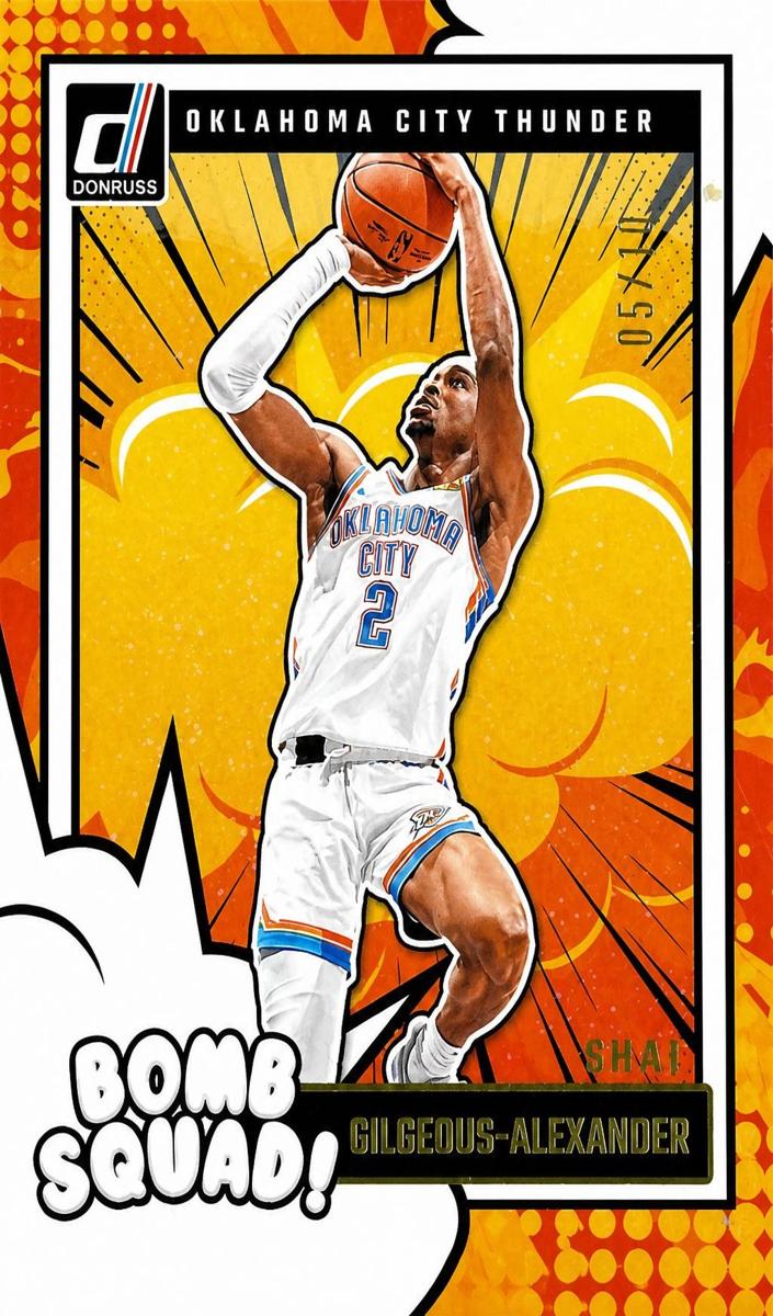 2024 Panini Donruss Basketball Gold Winter Shai Gilgeous-Alexander #12