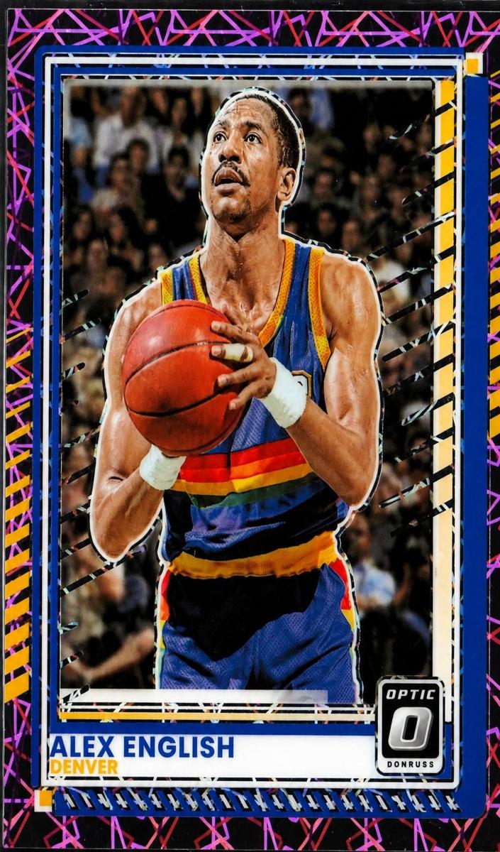 2025 Panini Donruss Basketball Pink Velocity Alex English #158