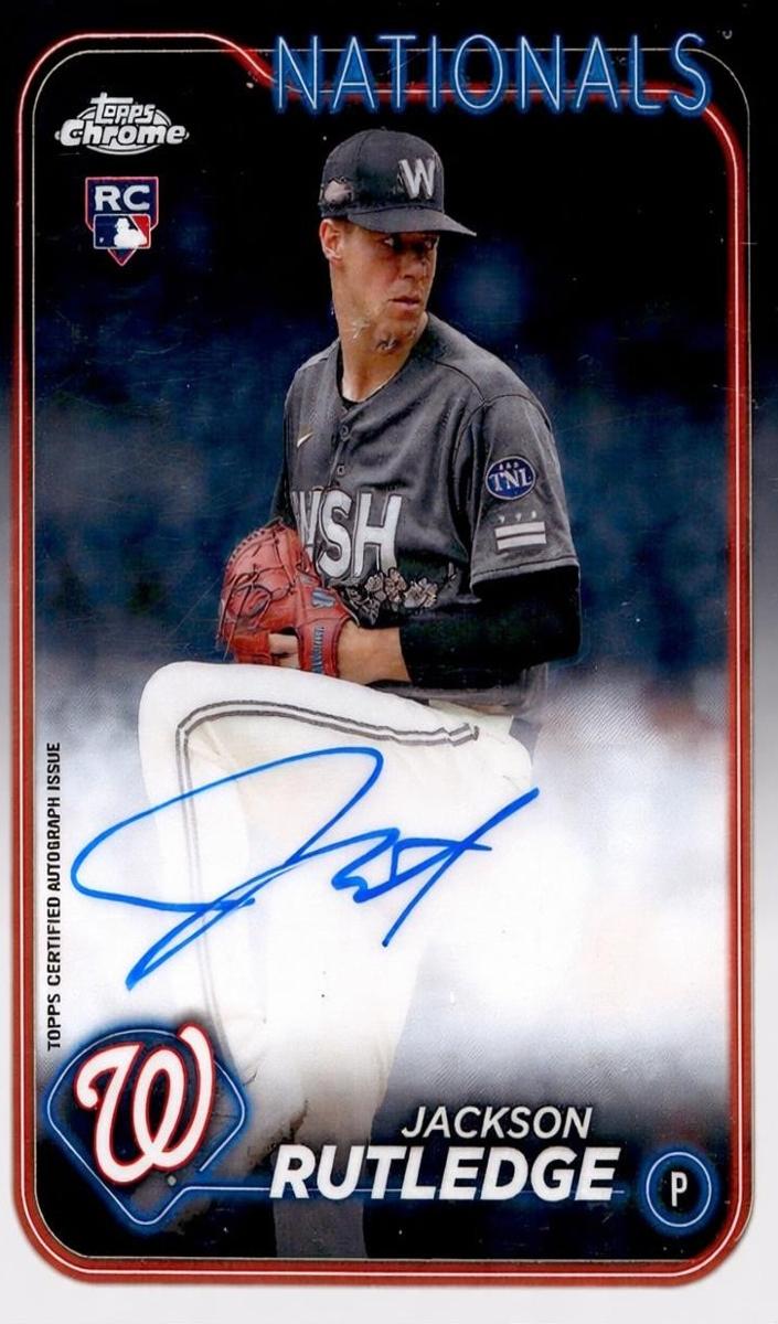 2024 Topps Chrome Baseball Jackson Rutledge #RA-JRU