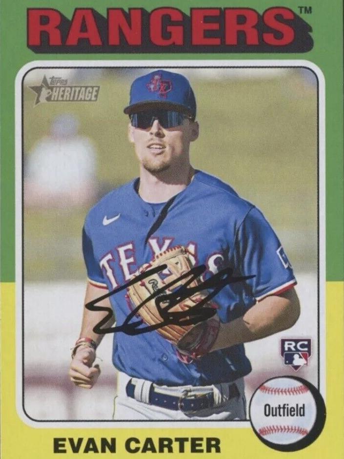 2024 Topps Heritage Baseball Evan Carter #170 PSA 10