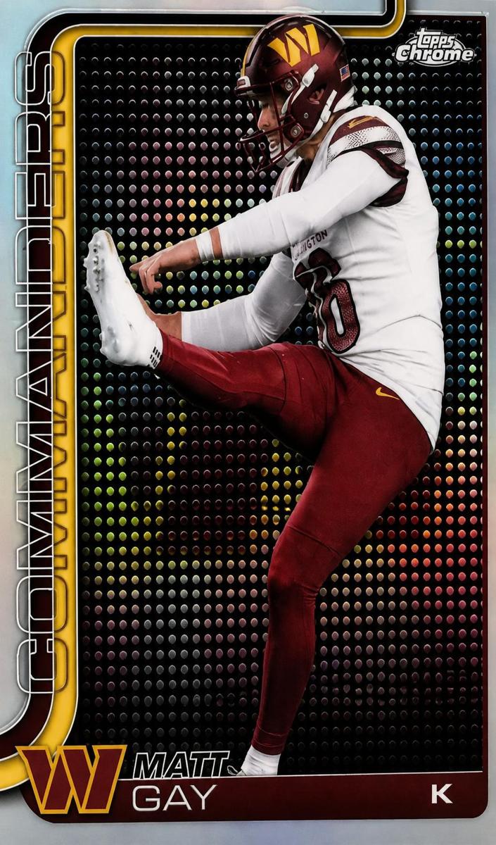2025 Topps Chrome Football Lightboard Logo Variation Matt Gay #300