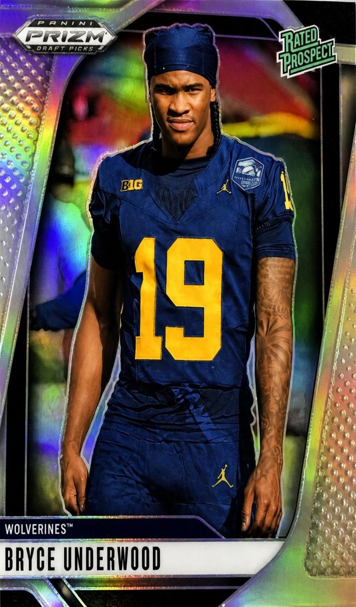 2025 Panini Prizm Draft Picks Football Silver Autographs Bryce Underwood #28