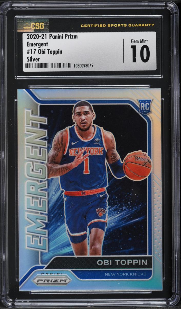 2020 Panini Prizm Basketball Silver Obi Toppin #17