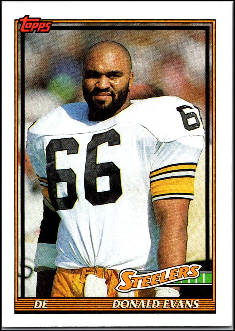1991 Topps Football Donald Evans #308 PSA 10