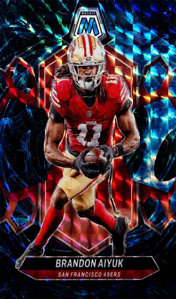 2024 Panini Mosaic Football Genesis Brandon Aiyuk #193 PSA 9