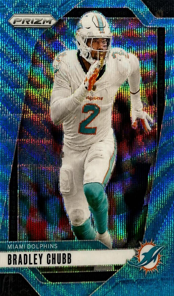 2024 Panini Prizm Football Blue Wave Bradley Chubb #181
