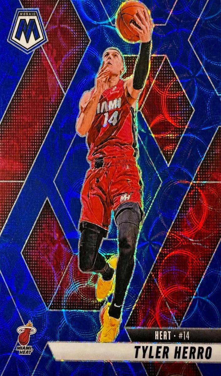 2024 Panini Mosaic Basketball International Blue Tyler Herro #47