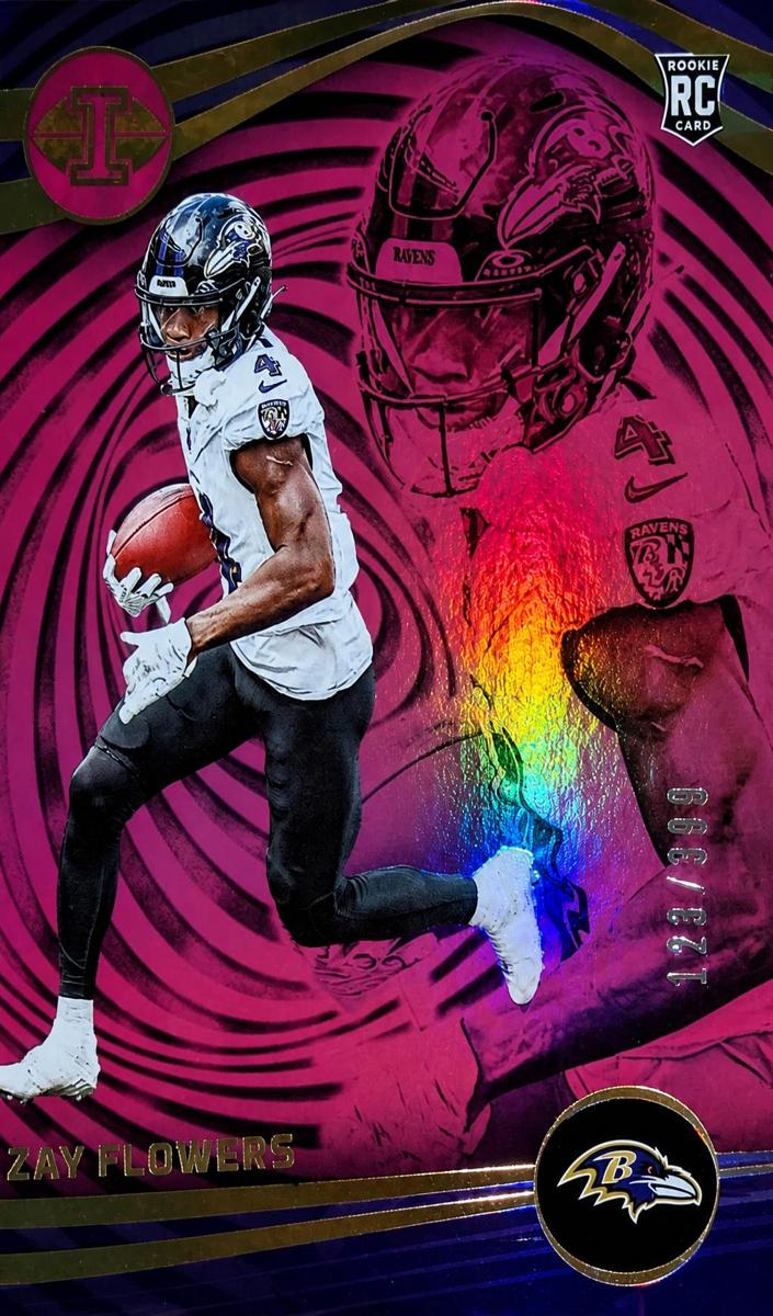 2023 Panini Illusions Football Trophy Collection Pink Zay Flowers #10