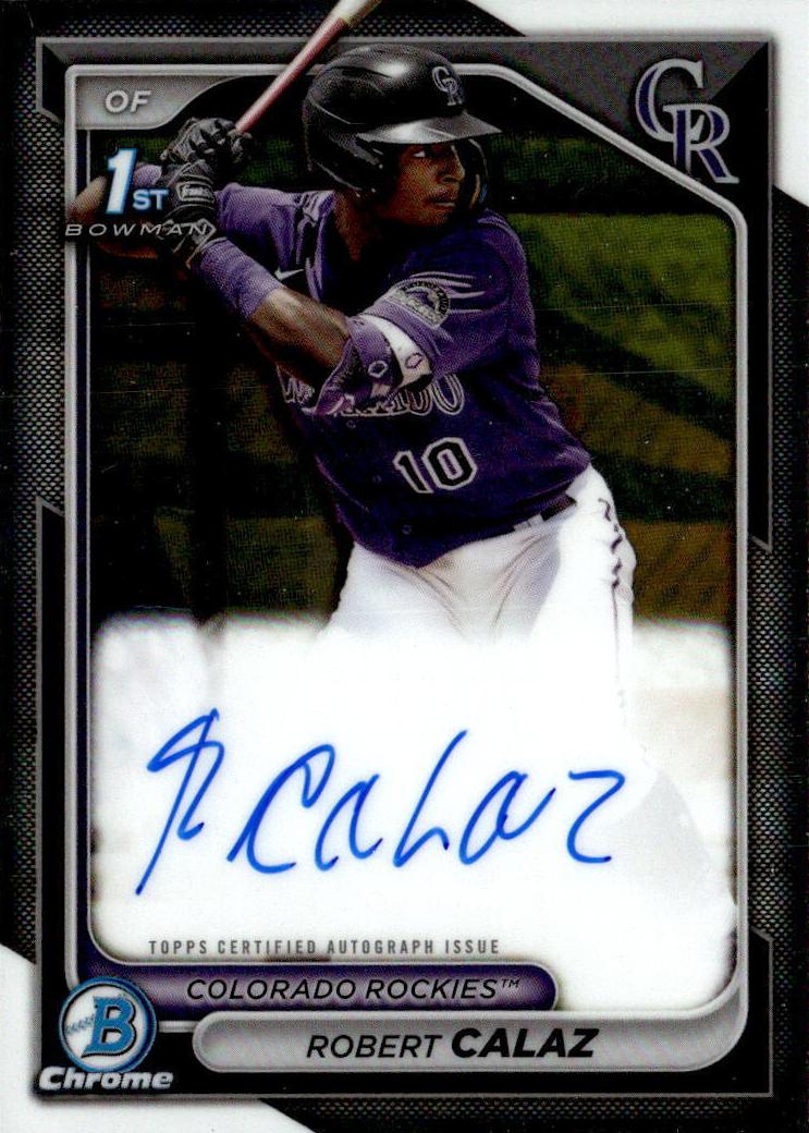 2024 Bowman Chrome Prospects Baseball Robert Calaz #CPA-RCA PSA 10