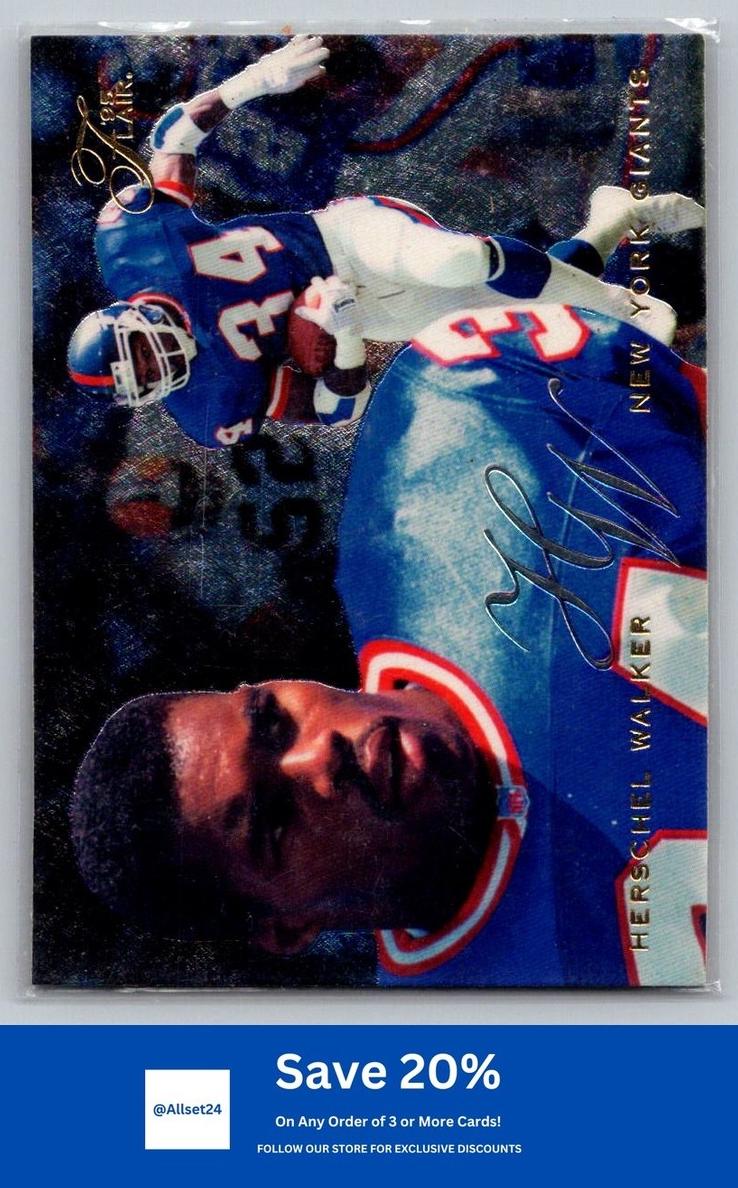 1995 Flair Football Herschel Walker #140