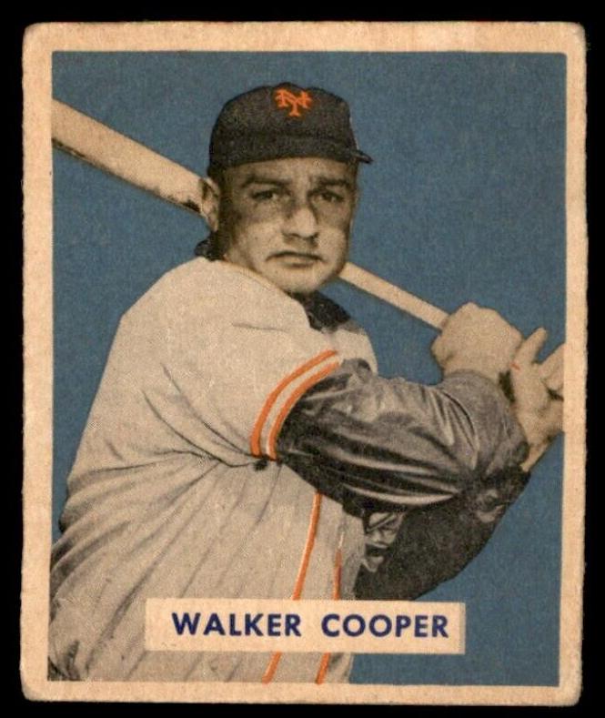1949 Bowman Baseball null Walker Cooper #117 PSA 6