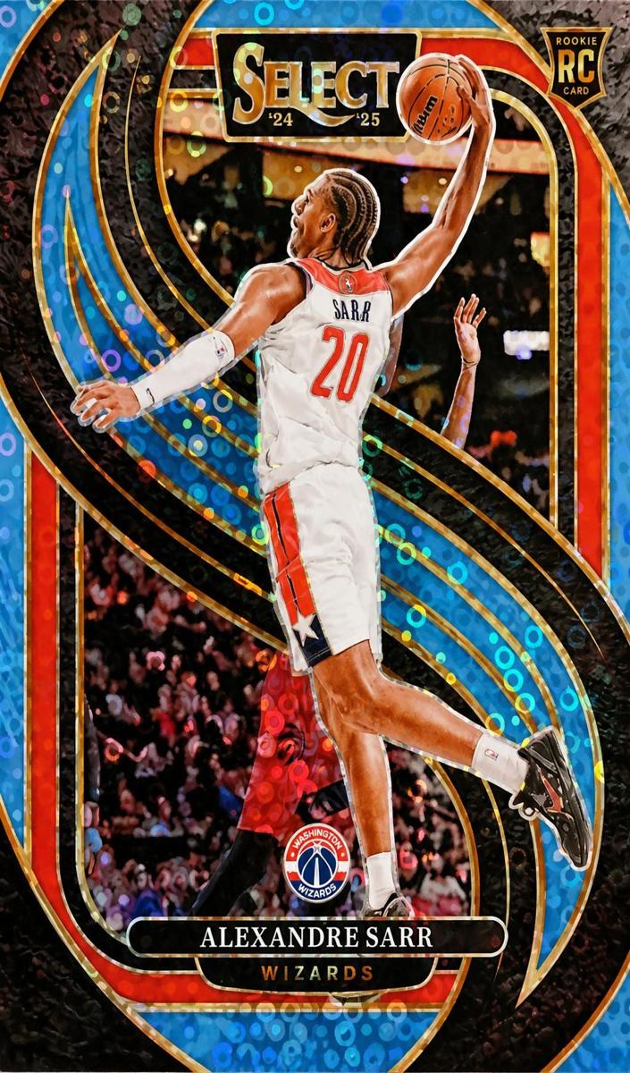 2024 Panini Select Basketball Light Blue Disco Alexandre Sarr #185