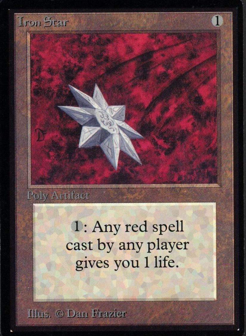 1993 Magic The Gathering Beta Iron Star #NNO BGS 9