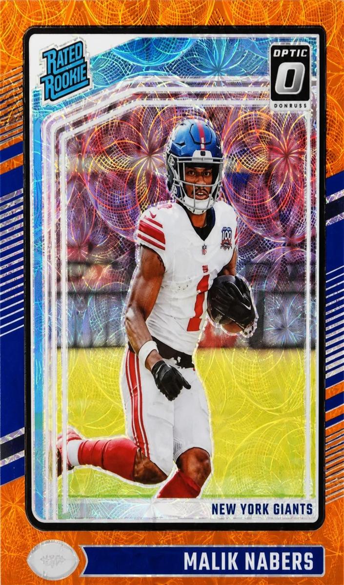 2024 Donruss Optic Football Orange Scope Malik Nabers #271