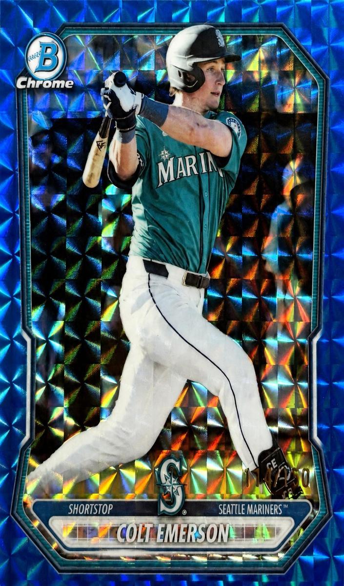 2026 Bowman Baseball Blue Geometric Colt Emerson #BCP-108