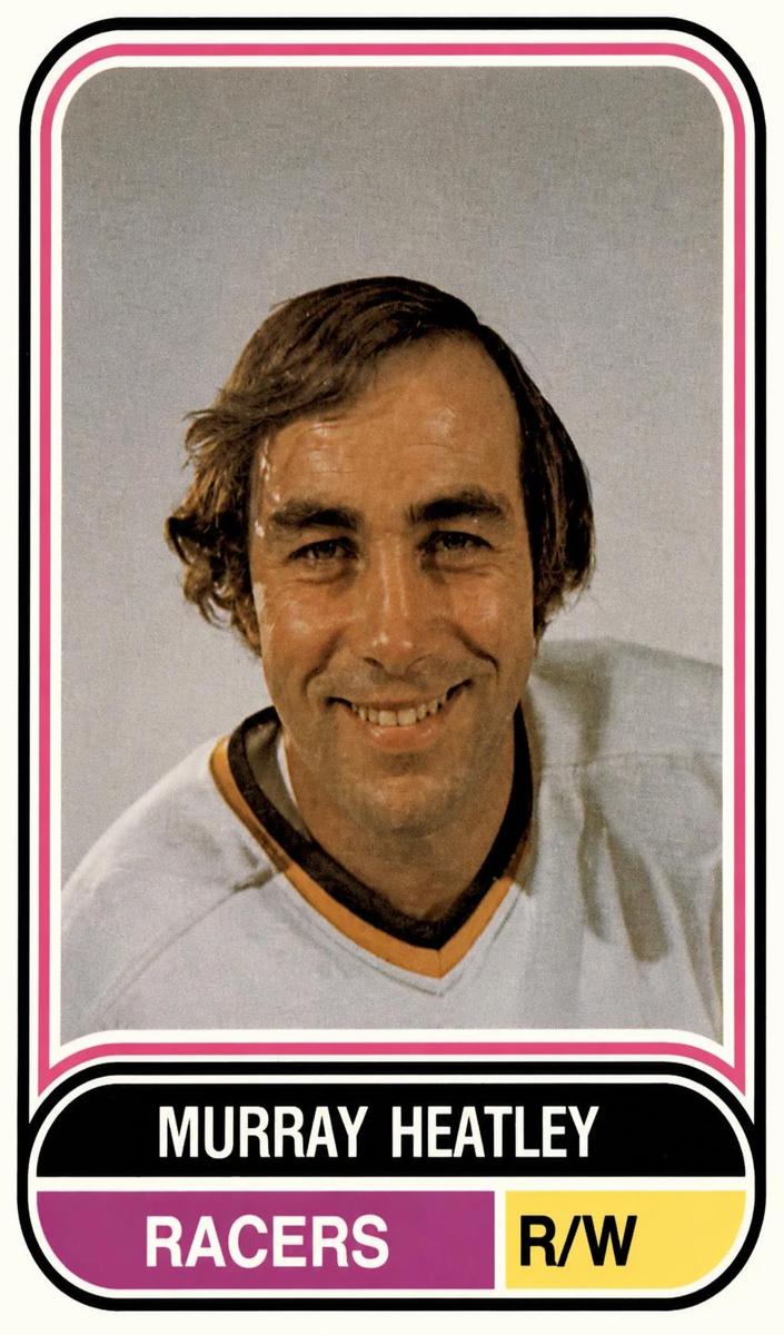 1975 O-Pee-Chee WHA Hockey Murray Heatley #53 PSA 8