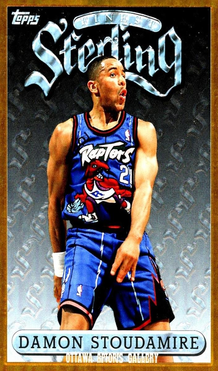 1996 Topps Finest Basketball Refractor Damon Stoudamire #38 PSA 9