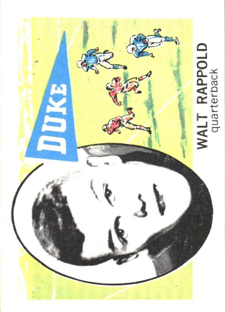 1961 NU-Cards Football Walt Rappold #108