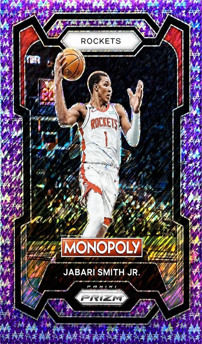 2023 Panini Prizm Monopoly Basketball Purple Millionaire Shimmer Jabari Smith Jr. #32