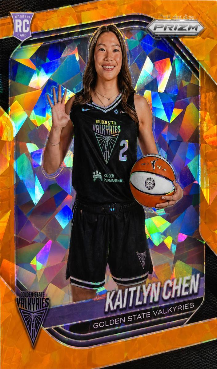 2025 Panini Prizm WNBA Basketball Orange Ice Kaitlyn Chen #143