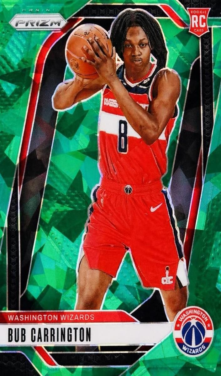 2024 Panini Prizm Basketball Green Ice Bub Carrington #244