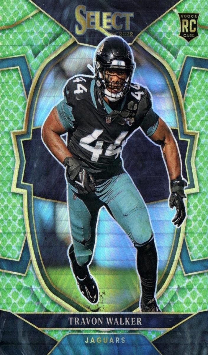 2022 Panini Select Football Dragon Scale Prizm Travon Walker #42 SGC 9.5