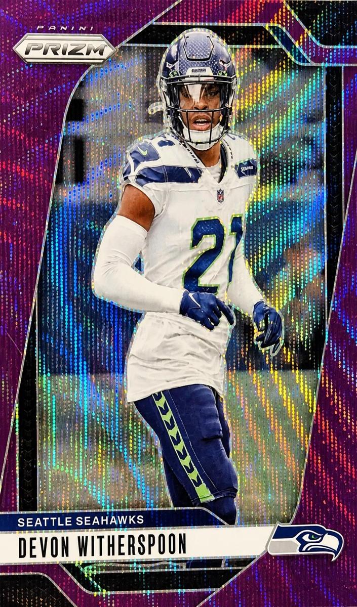 2024 Panini Prizm Football Purple Wave Devon Witherspoon #263