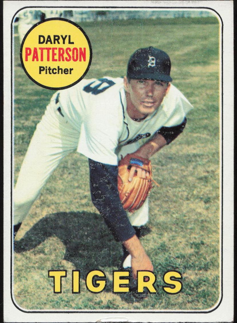 1969 Topps Baseball Daryl Patterson #101 PSA 8