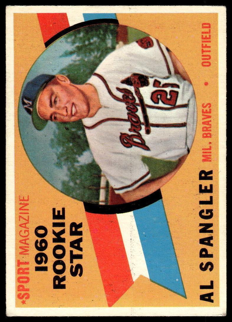 1960 Topps Baseball Rookie Star Al Spangler #143 PSA 5