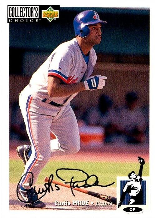1994 Upper Deck Collector's Choice Baseball Silver Signature Curtis Pride #233