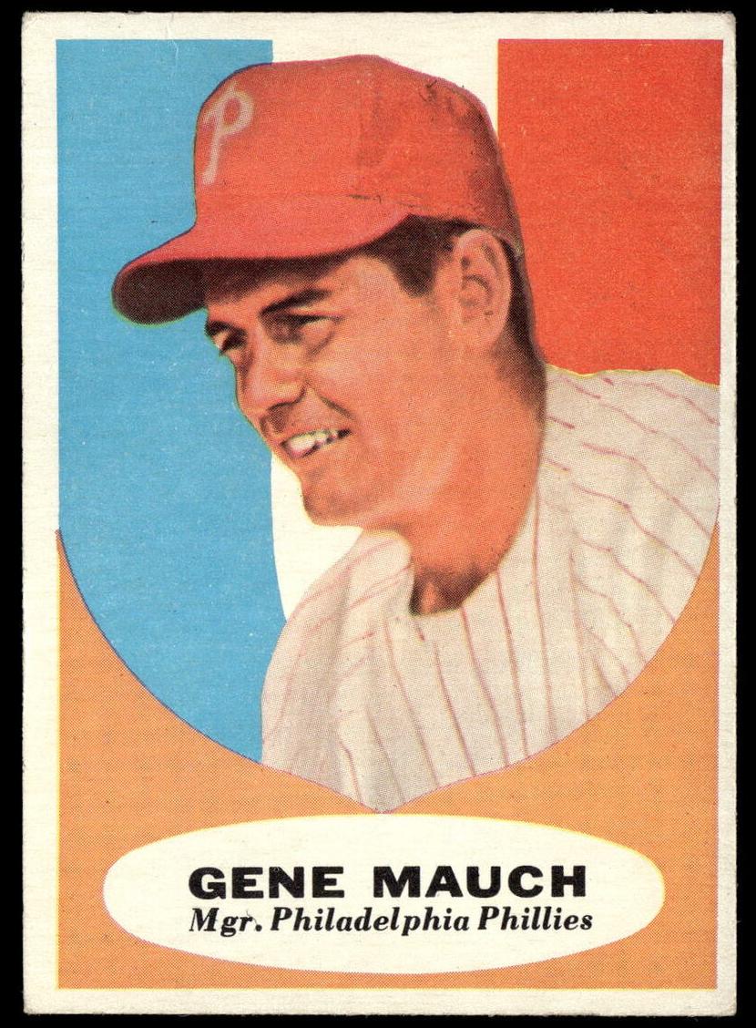 1961 Topps Baseball Gene Mauch #219