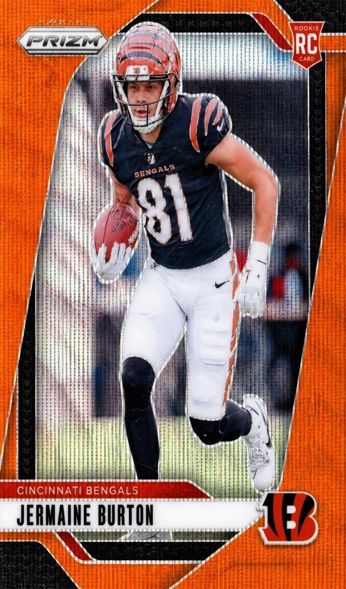 2024 Panini Prizm Football Orange Wave Jermaine Burton #350