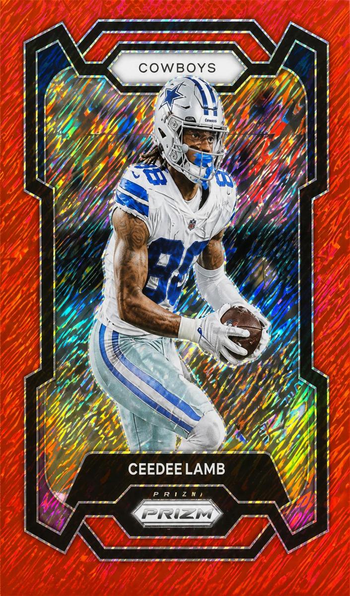 2023 Panini Prizm Football Red Shimmer CeeDee Lamb #72 BGS 8.5