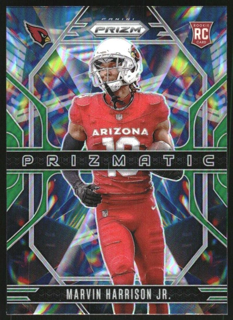 2024 Panini Prizm Football Green Marvin Harrison Jr. #12 PSA 9