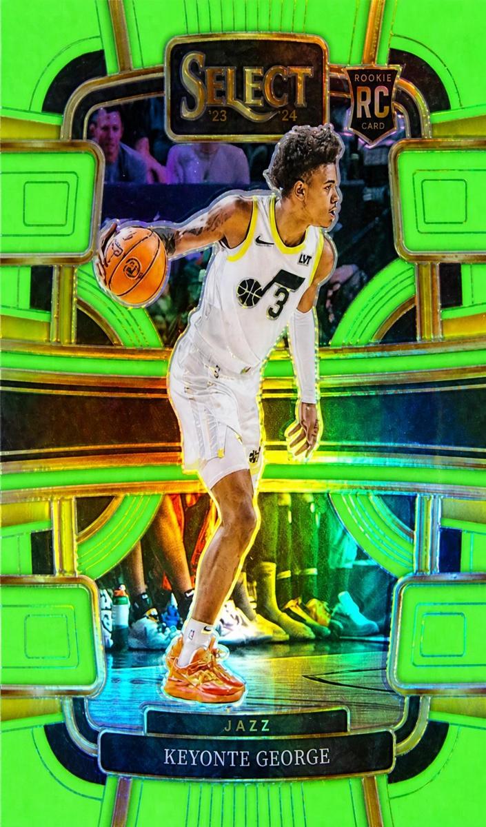 2023 Panini Select Basketball Neon Green Keyonte George #75
