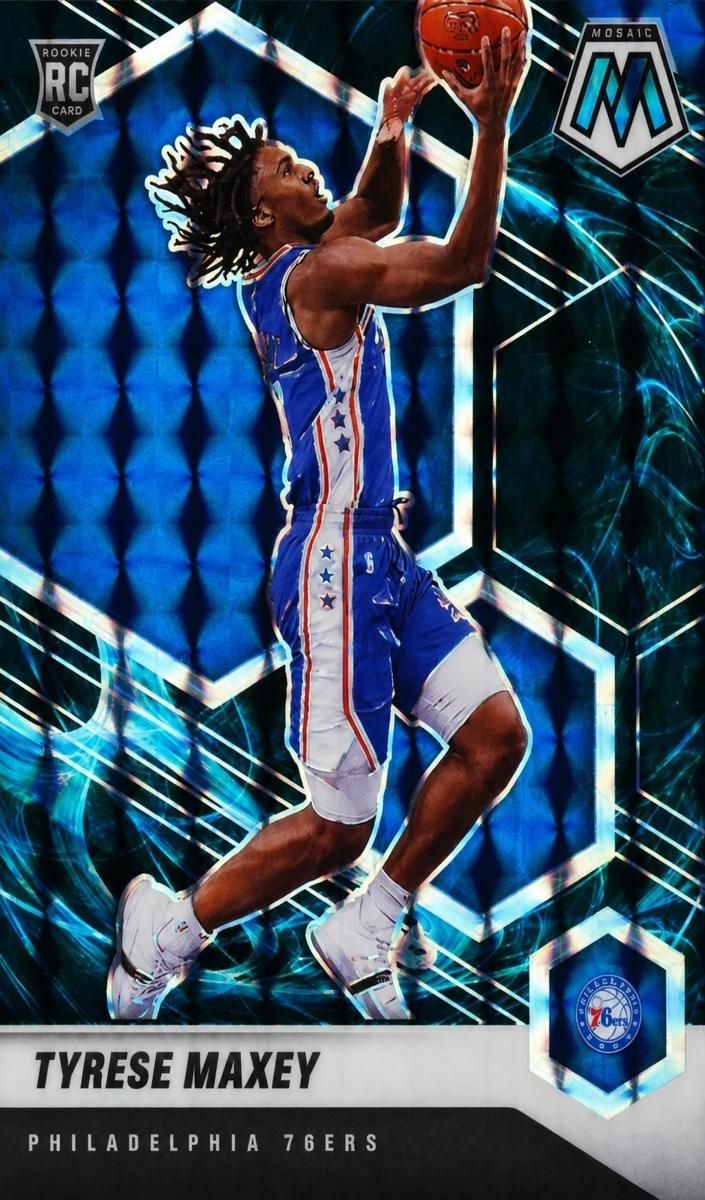 2020 Panini Mosaic Basketball Genesis Tyrese Maxey #203 BGS 9