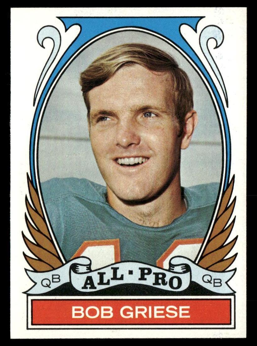 1972 Topps Football Bob Griese #272