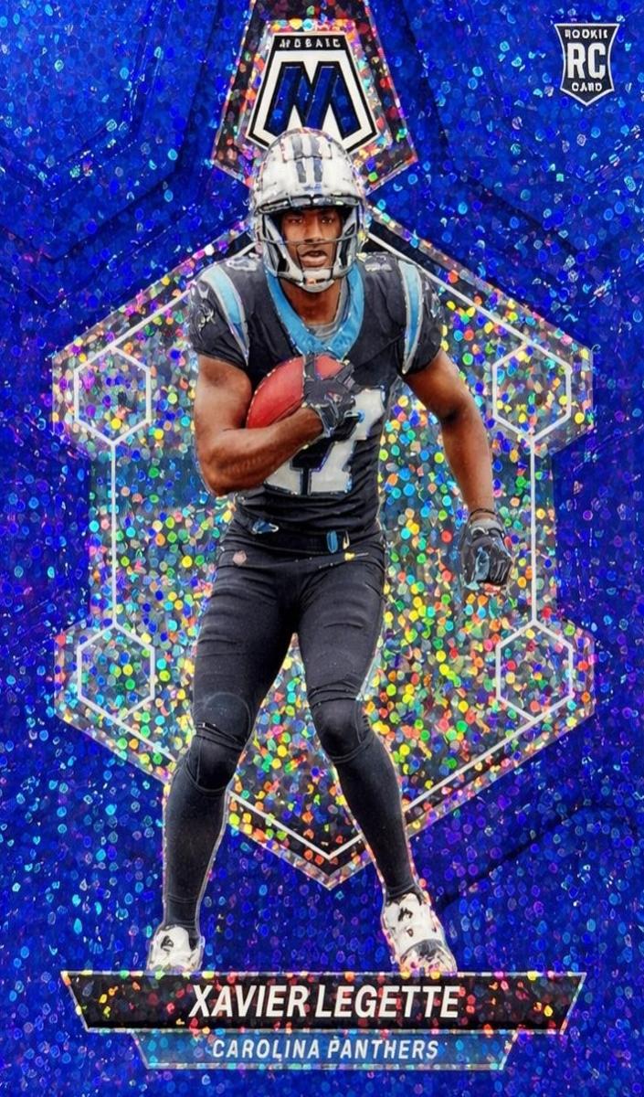 2024 Panini Mosaic Football Blue Sparkle Xavier Legette #332 PSA 9
