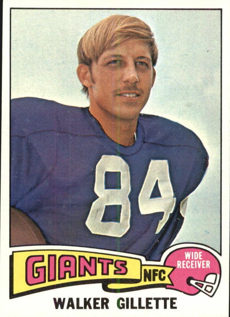1975 Topps Football Walker Gillette #336 PSA 8