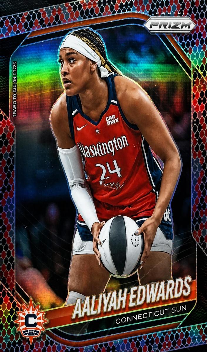 2025 Panini Prizm WNBA Basketball Snake Skin Aaliyah Edwards #94