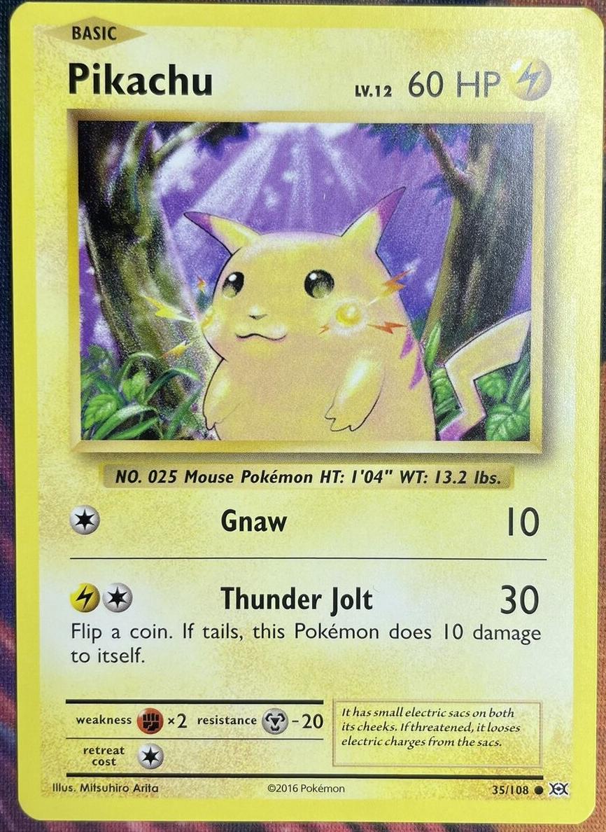 2016 Pokemon XY Evolutions Pikachu #35 PSA 9