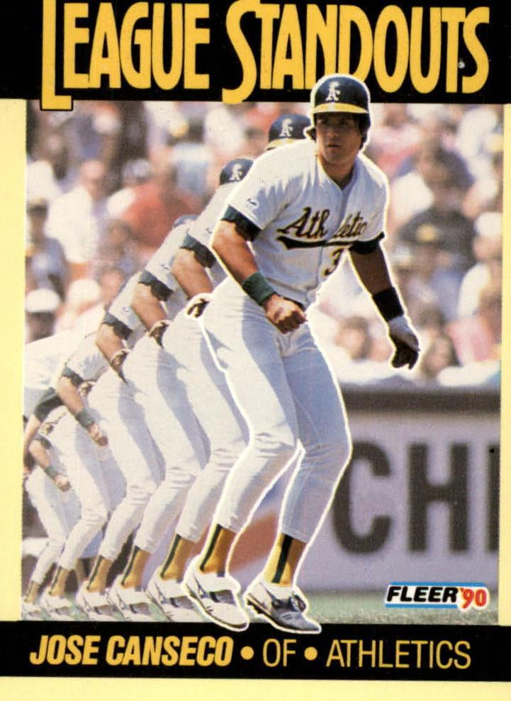 1990 Fleer Baseball Jose Canseco #4