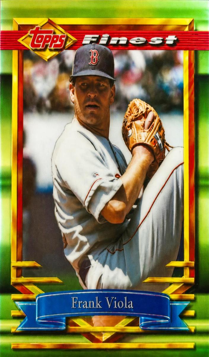 1994 Topps Finest Baseball Refractor Frank Viola #406 PSA 7.5