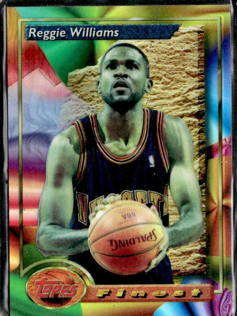 1993 Topps Finest Basketball Refractor Reggie Williams #17 PSA 10