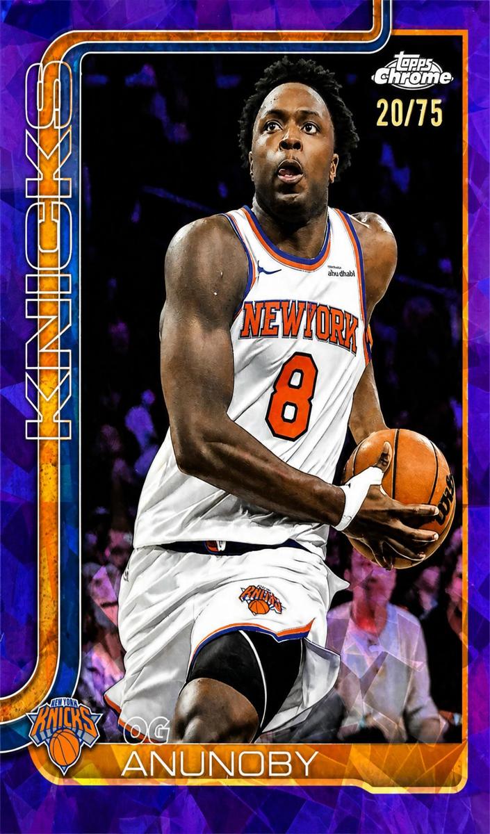 2025 Topps Chrome Sapphire Basketball Purple OG Anunoby #131 PSA 9