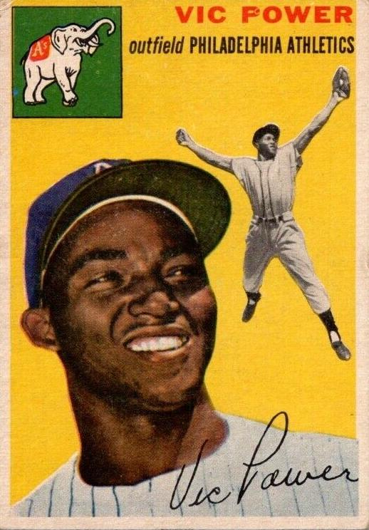 1954 Topps Baseball Vic Power #52