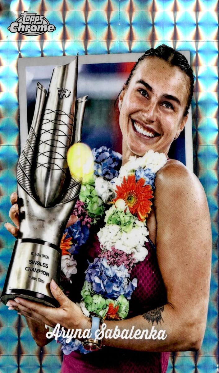 2025 Topps Chrome Tennis Geometric Refractor Aryna Sabalenka #CTD-18